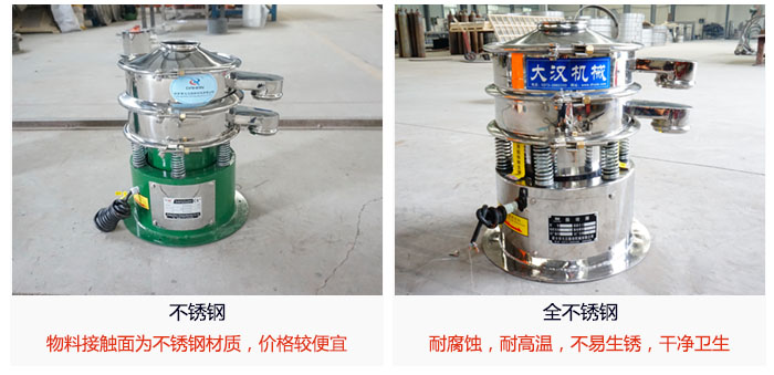 小型圓形篩做工采用：內外拋光的制作方法，能夠保證產品的干凈。